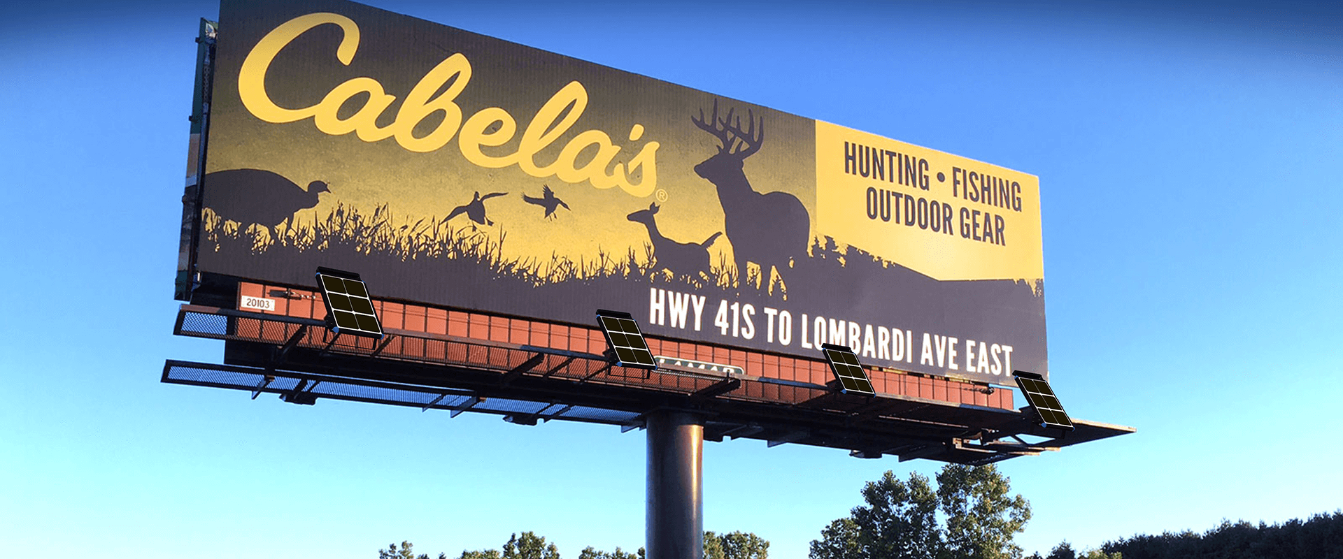 solar flood light for billboard
